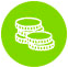 Green coins icon