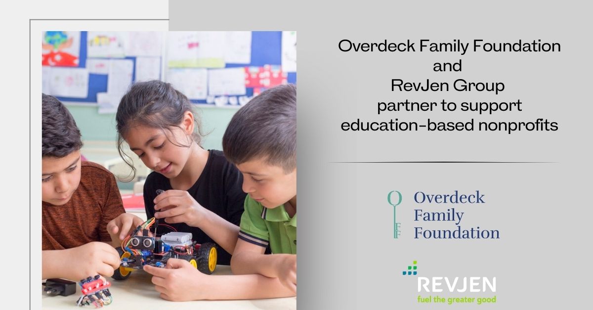 Overdeck Family Foundation and RevJen Group partner to support education-based nonprofits